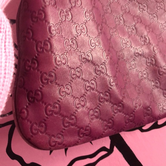 Purple leather authentic guccisima gucci bag rare! - Picture 4 of 14